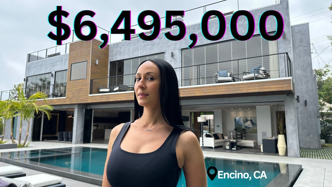 Touring an Architectural Masterpiece in Encino, California w/ a Dream Backyard, Pool, & Rooftop Deck