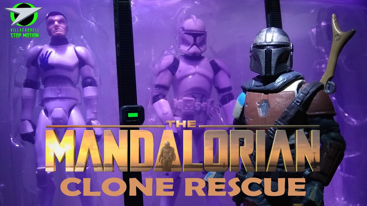 Star Wars The MANDALORIAN: CLONE RESCUE (Stop motion) Clone Wars Resurrection