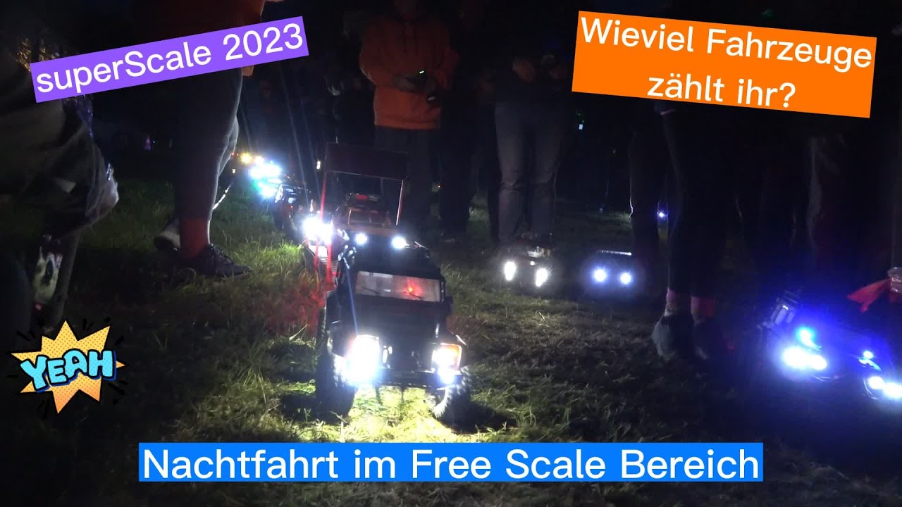 Licht an! Volles Haus bei der Nachtfahrt - superScale 2023