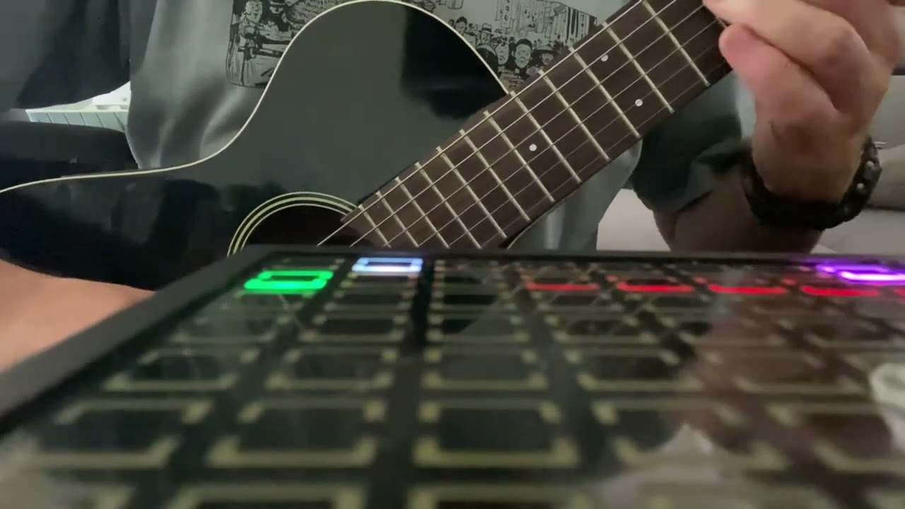 Tempera - Looper / fx test with acoustic APX T2