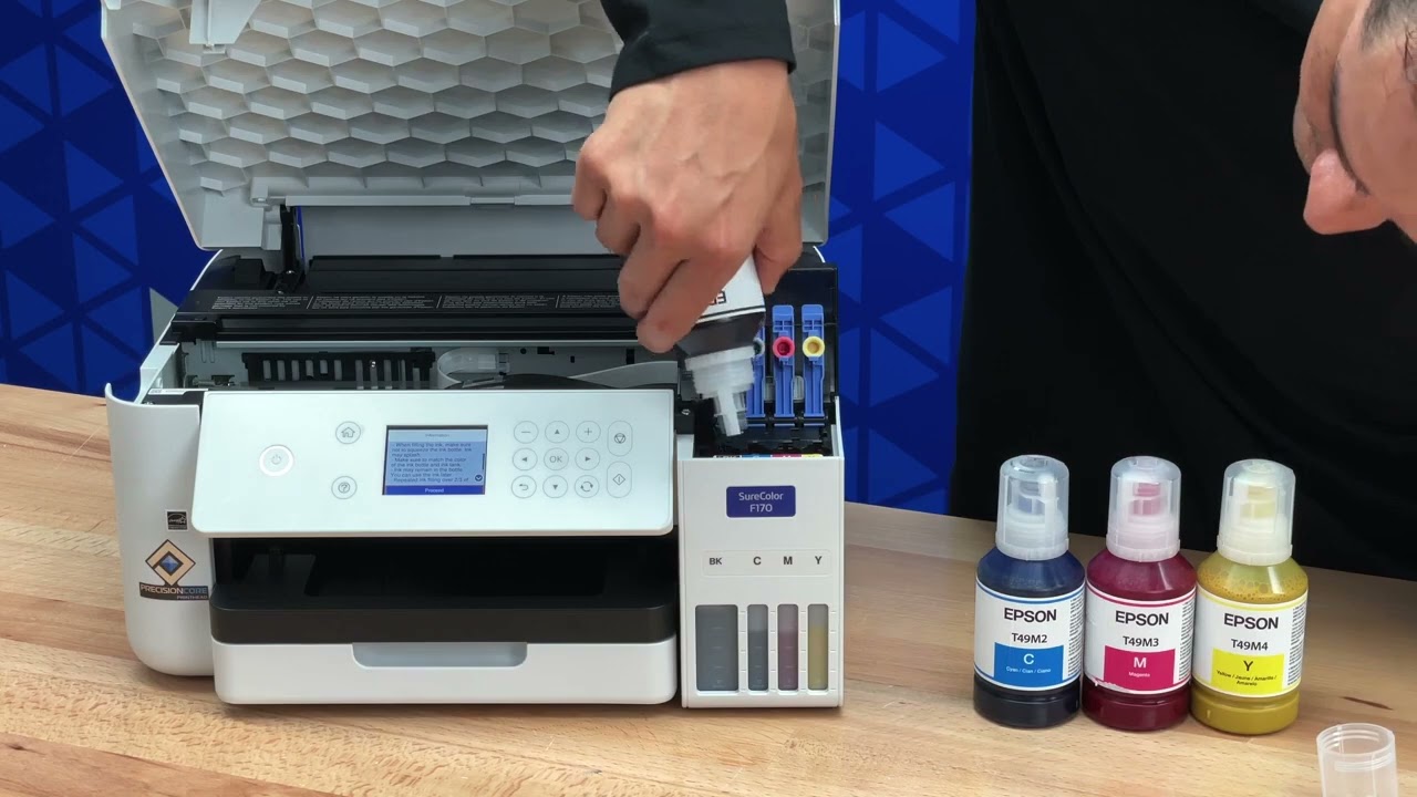 How to Load Ink in Your Epson SureColor F170 Sublimation Printer
