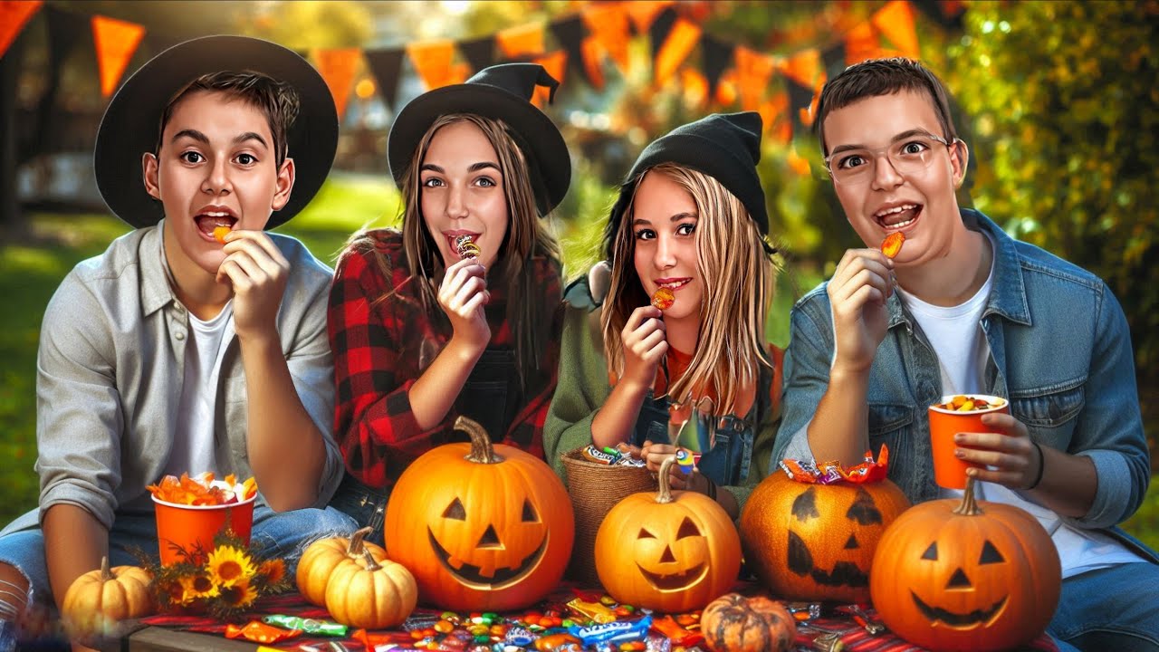 SLATKIŠI HALLOWEEN  🎃 * Filipa načisto poludela * #upravusi #hristina #halloween