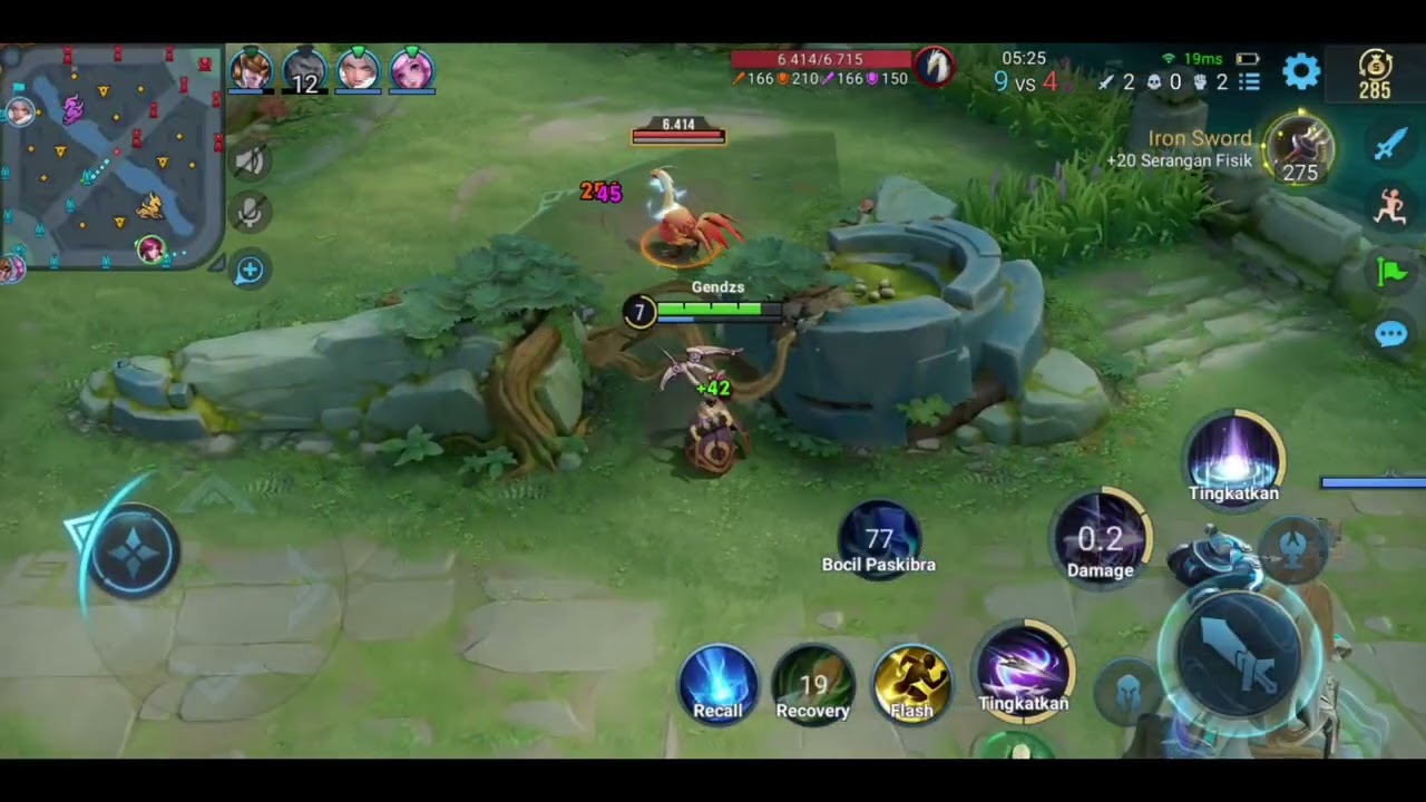 Aku baru saja mencoba bermain hok ,