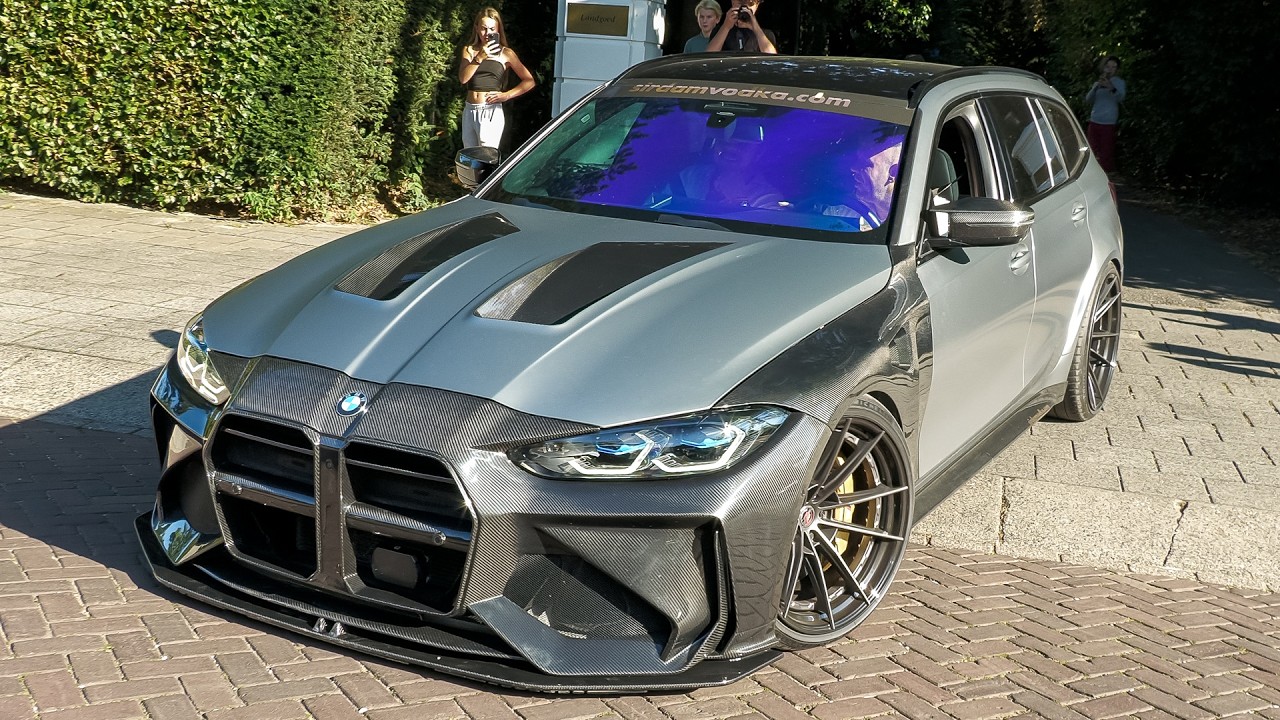 Supercars Leaving Car Meet - Praga Bohema, Aventador SVJ, 800HP M3 Touring, 765LT, Prior Design 458
