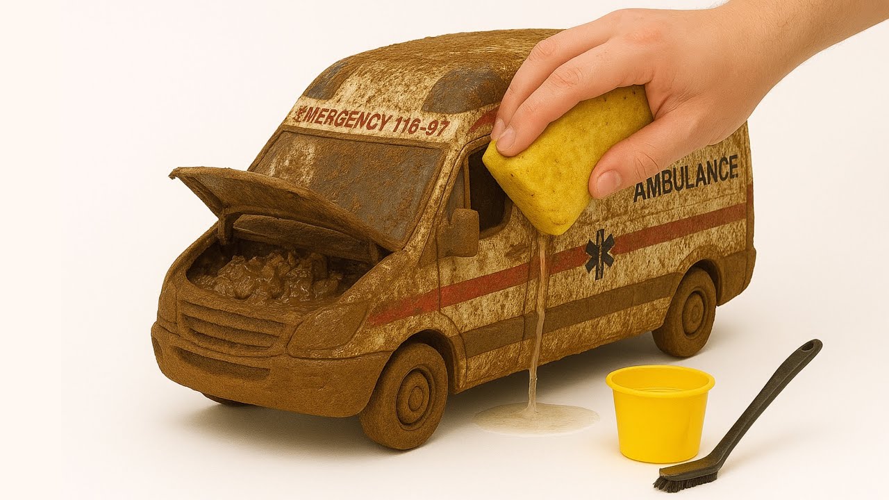 ‏ Super realistic cleaning of an ambulance after an intense adventure