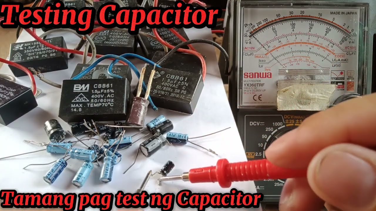 Tamang pag test ng Capacitor gamit Analog tester / Testing Capacitor using Analog tester