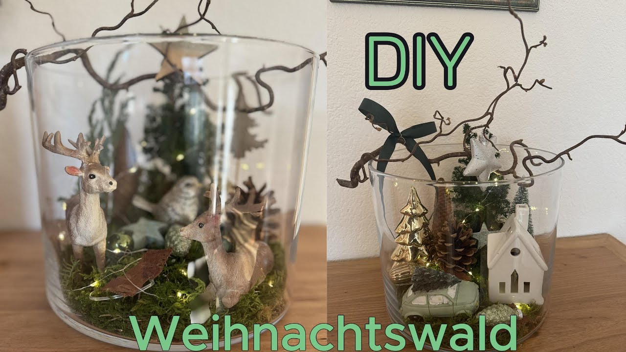 DIY 3 verschiedene sehr schöne weihnachtliche Deko Ideen im Glas. 