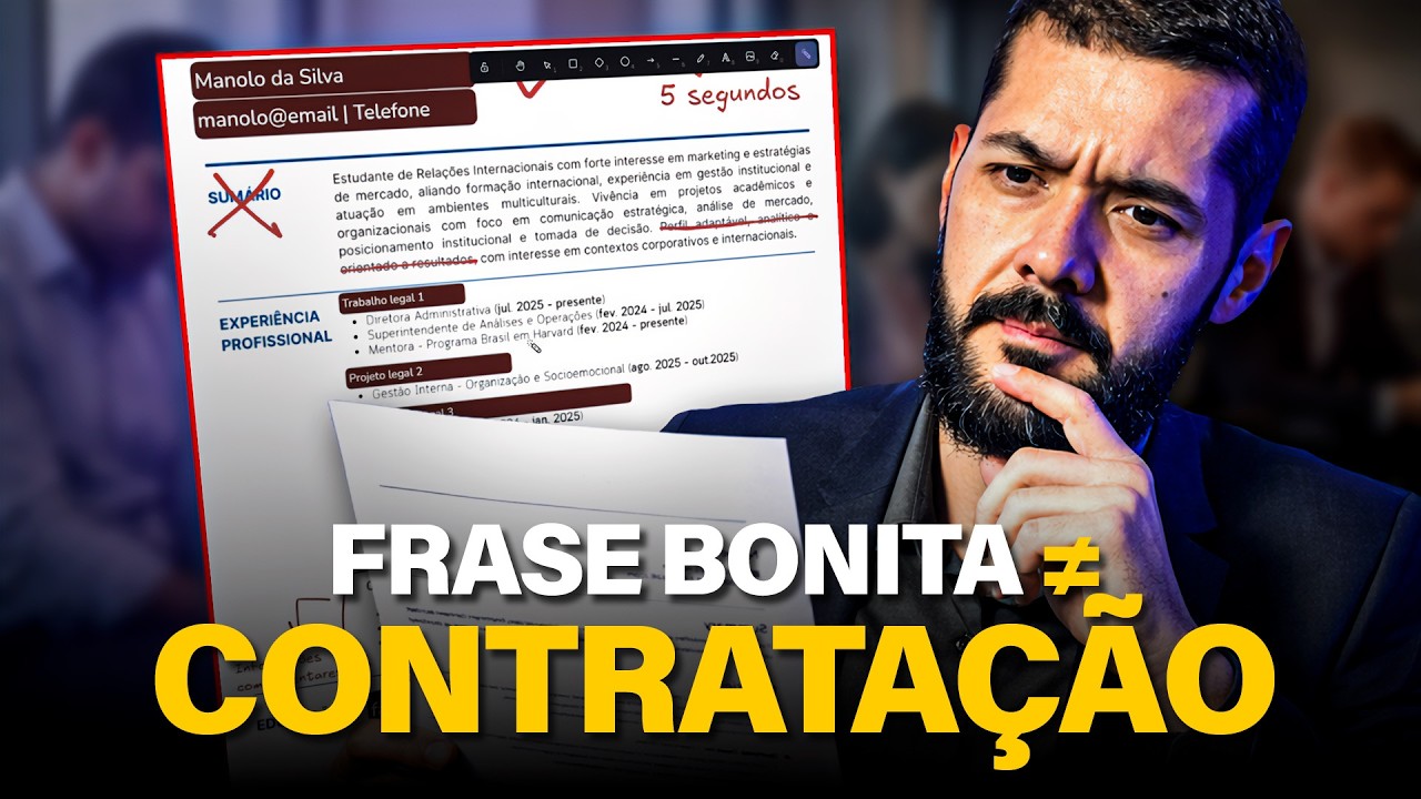 Análise de currículo: por que o RH joga fora em 5 segundos