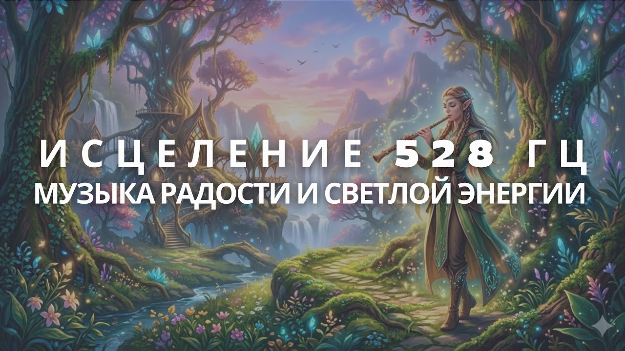 Частота Радости 528 Гц ✨ Эльфийская Флейта и Магия Леса | Исцеление и Свет