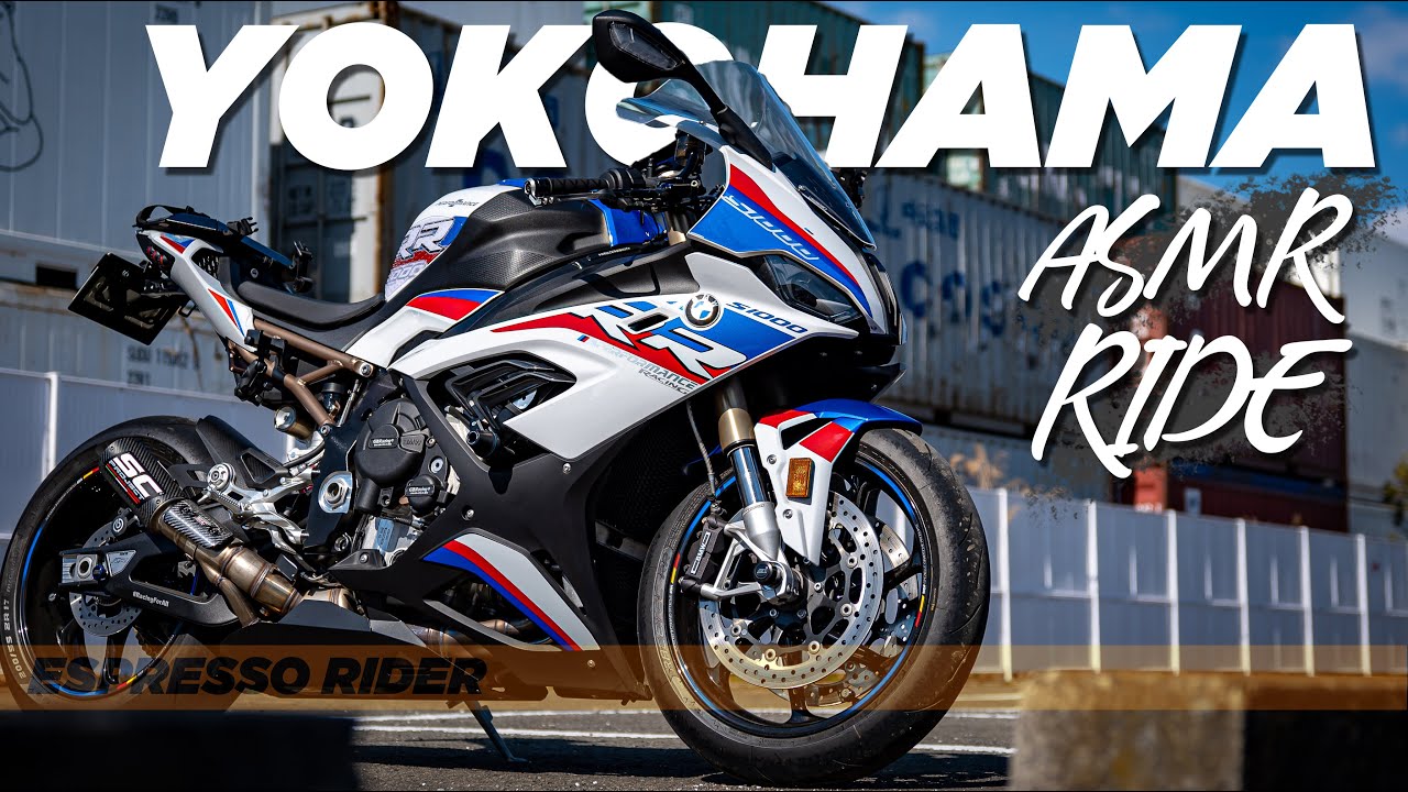 【極音】バイクで走る感覚 in YOKOHAMA みなとみらい  BMW S1000RR SC PROJECT CR-T Exhaust Sound【 モトブログ 】