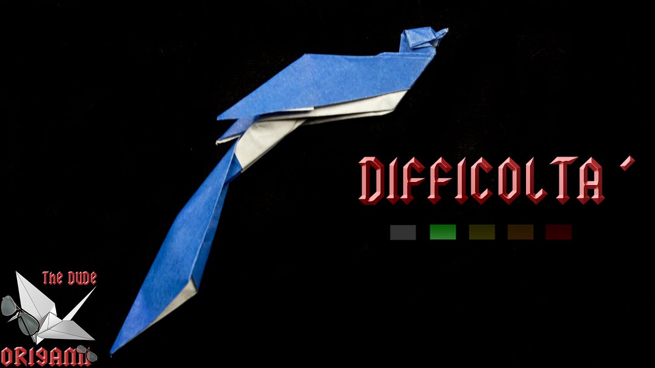 [ORIGAMI ITA] Uccello Del Paradiso (Ronald Koh) || Animali/Facili/Bambini