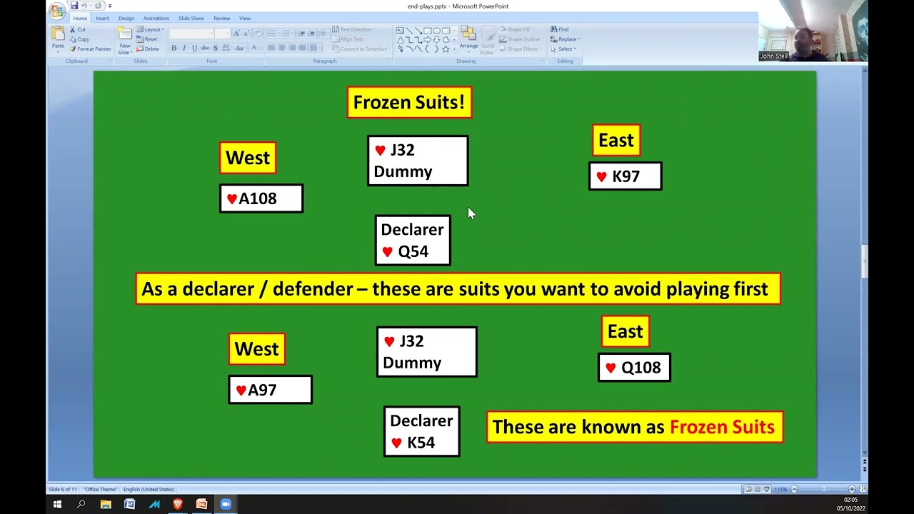 Frozen suits with Elimination Plays