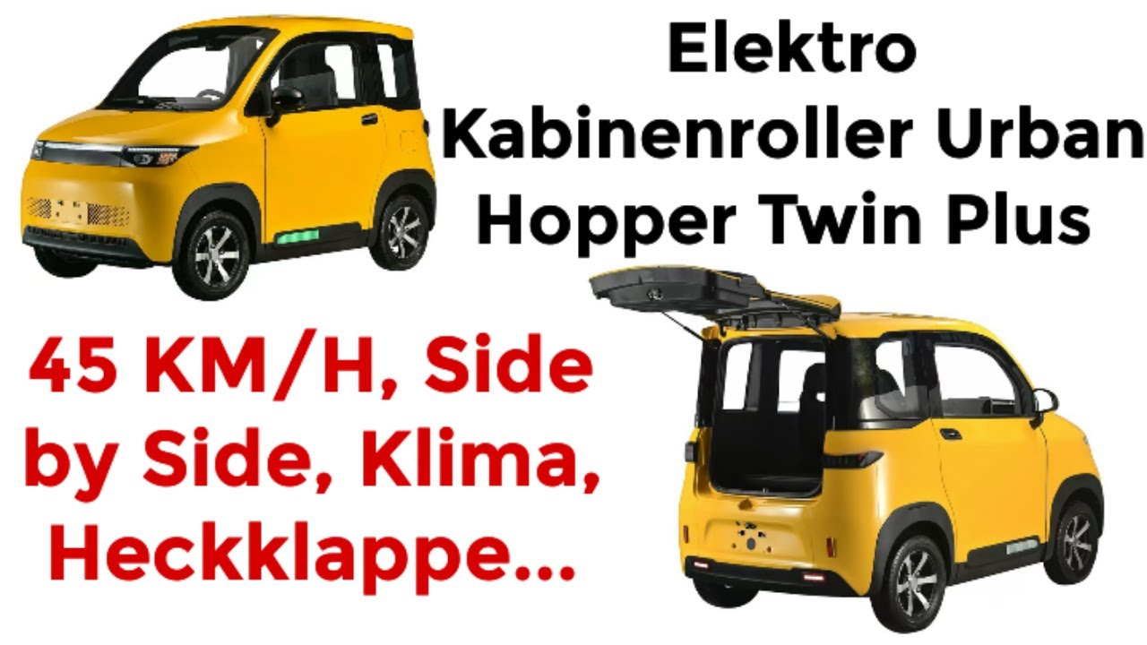 Frisch eingetroffen Elektro Kabinenroller Urban Hopper Twin Plus