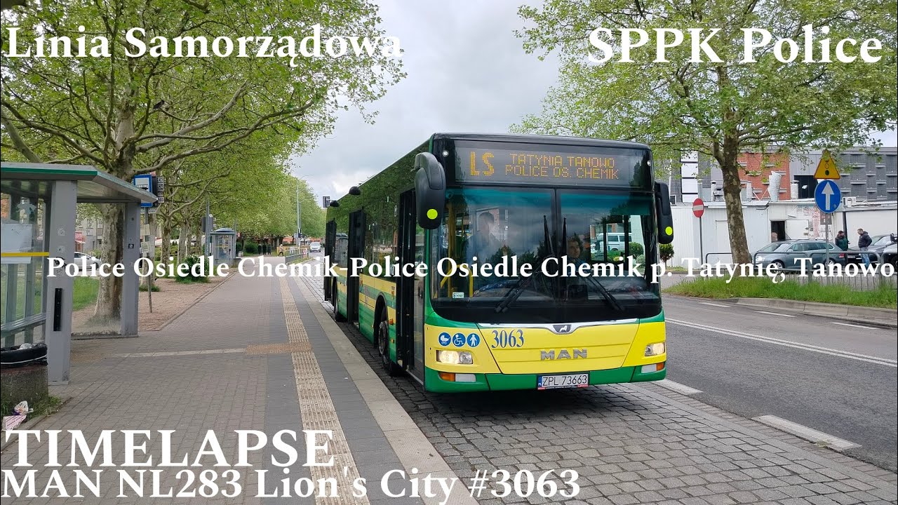 [TMLPS] Police Linia Samorządowa Police Osiedle Chemik-Police Osiedle Chemik MAN NL283 LC #3063