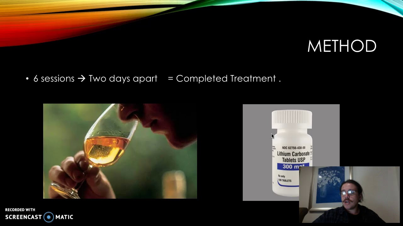 Does taste aversion therapy for alcoholism produce behaviour change.
