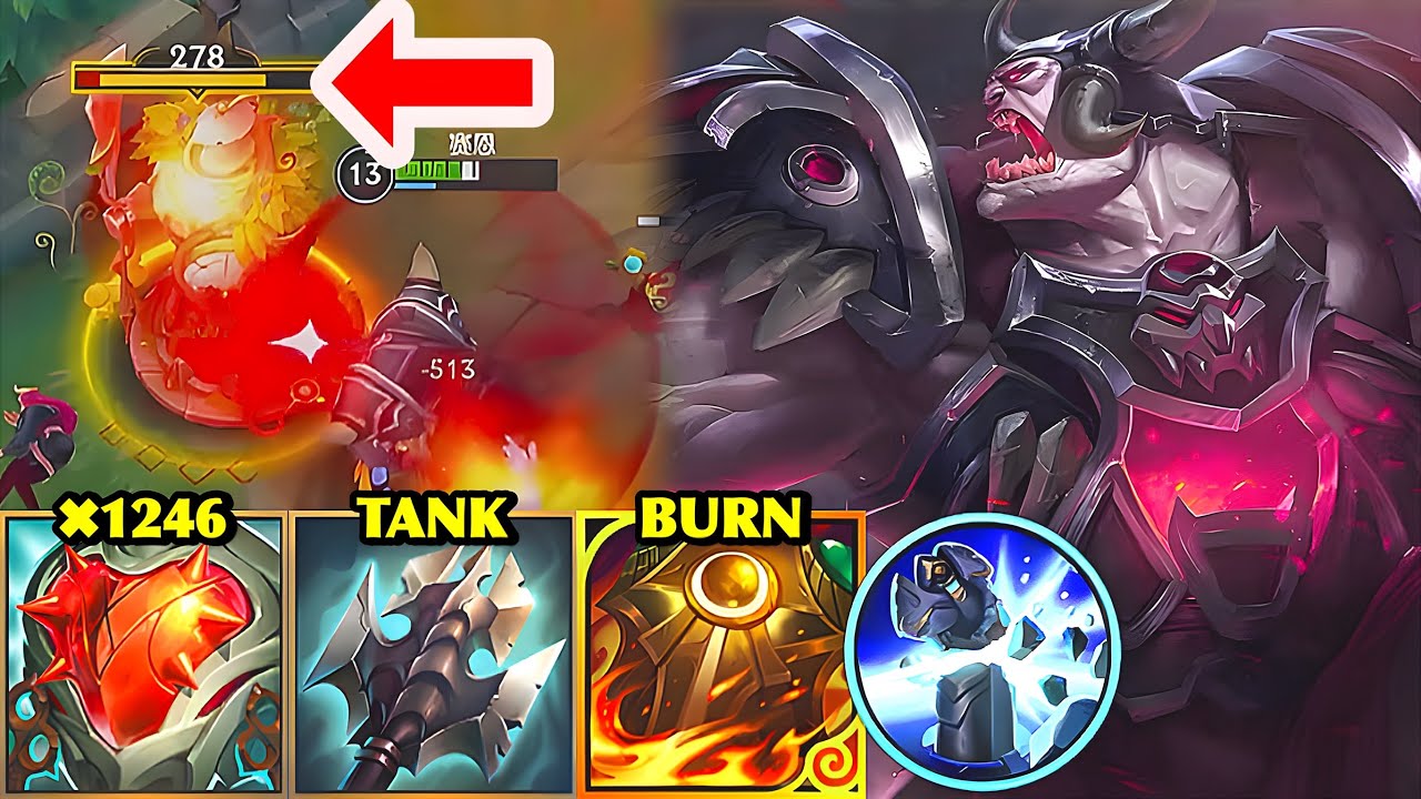 Wild Rift China Sion Top | MAX TANK INTING SION UNKILLABLE TOWER-MELTING MONSTER?! | Build & Runes