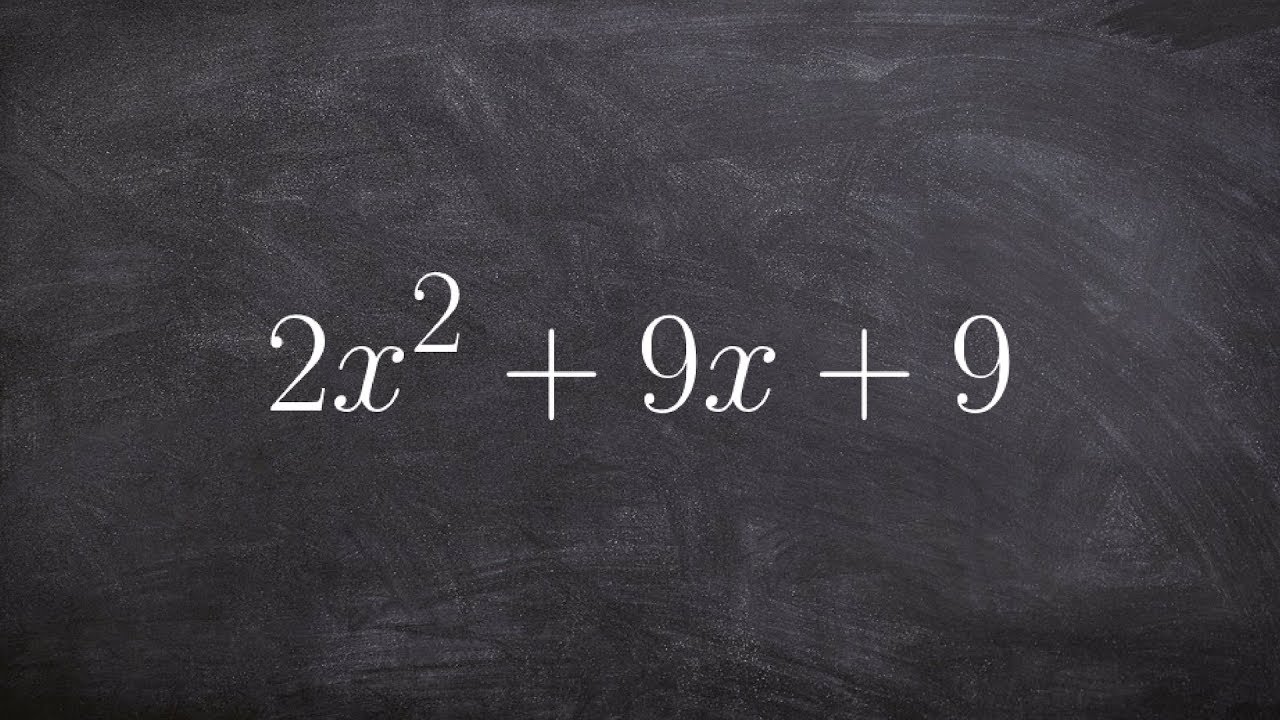 Factoring when a is greater than one