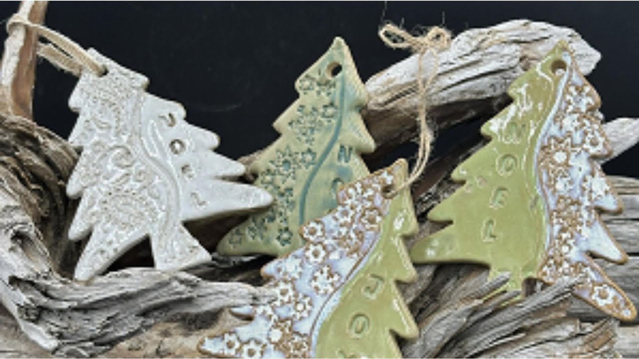Easy Christmas Tree Pottery Christmas Ornaments to Make