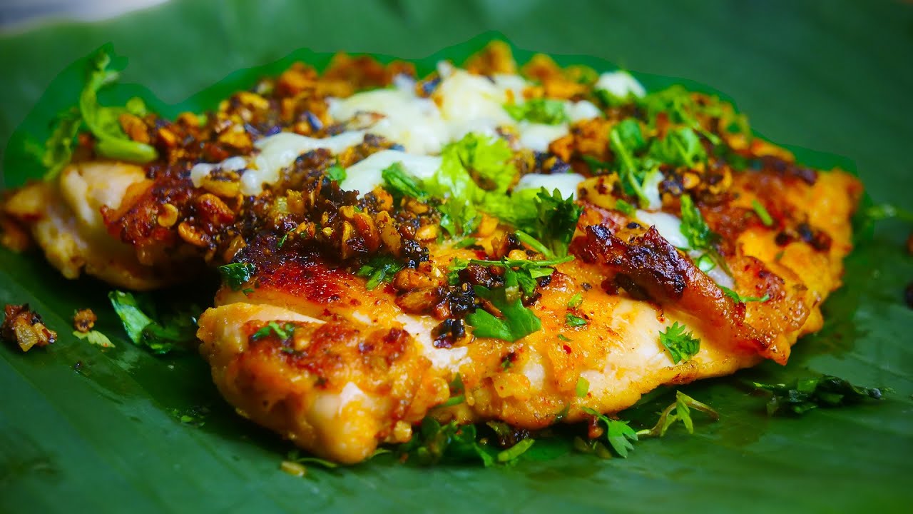 ASMR - Spicy Chicken French Toast  - Best Protein Breakfast Recipe | Big Foodie