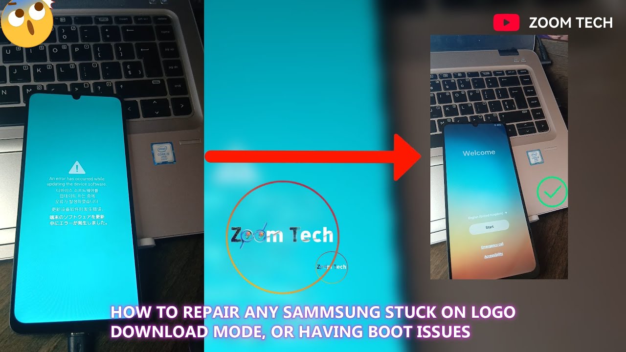 HOW TO REPAIR ANY SAMSUNG STUCK ON LOGO, FACTORY RESET, OR ON DOWNLOAD MODE, EASY