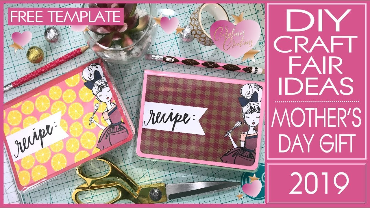 Craft Fair Ideas 2019 - DIY Recipe Book - Mother's Day Gift Ideas