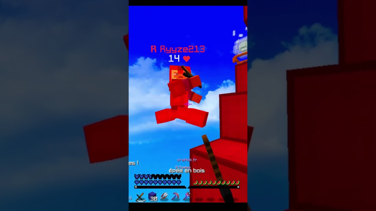 Destruction de lit parfaite !   #minecraft  #asmrsounds #craftok