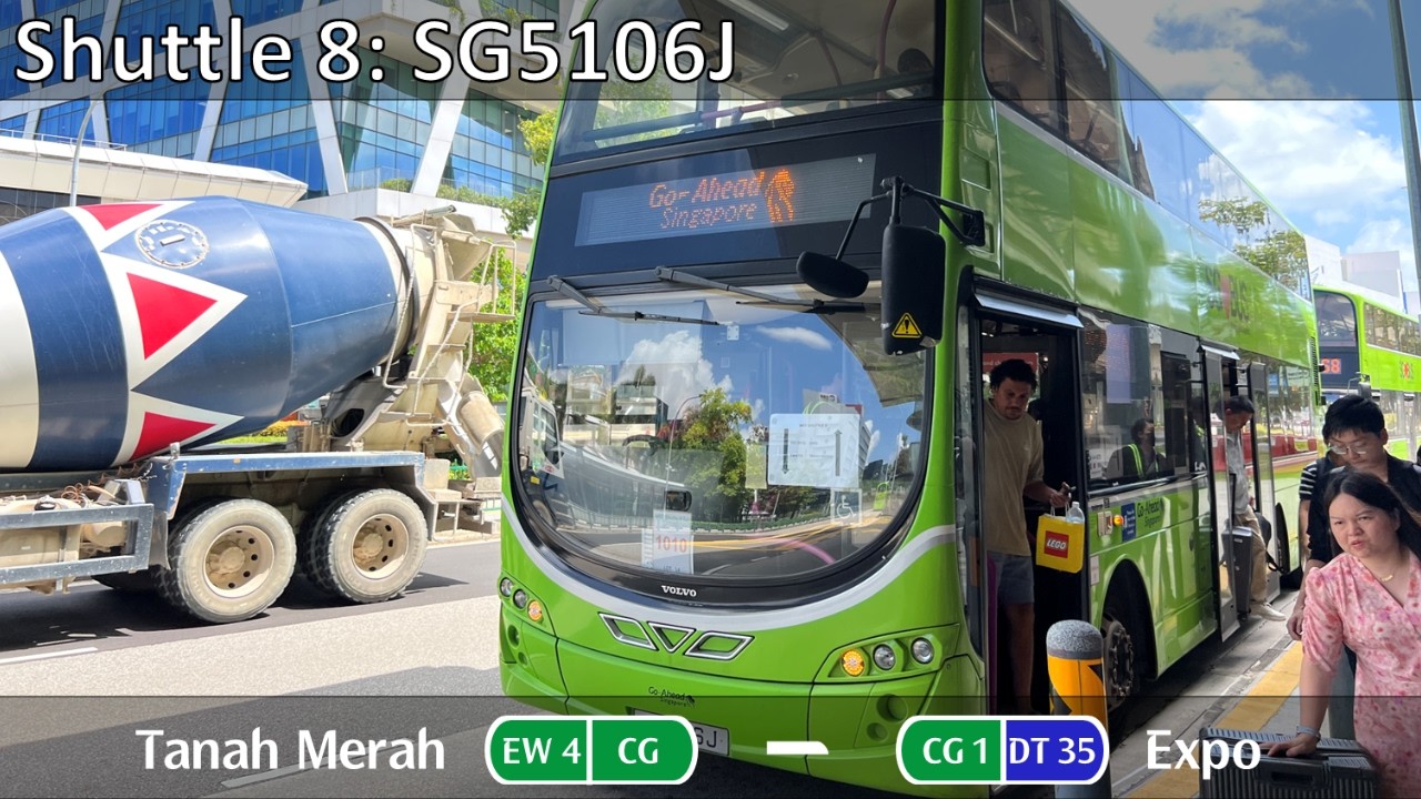 [GAS] Rail Replacement Service: Shuttle 8, SG5106J ~ EW4 Tanah Merah → CG1 Expo