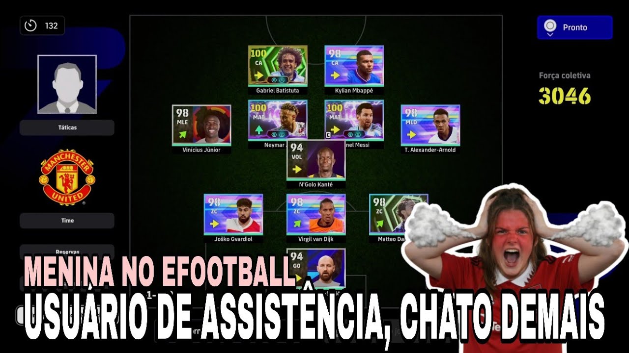 Partida Chata Contra Um Adversário De IA, MENINA NO EFOOTBALL 2026, Ps5.!