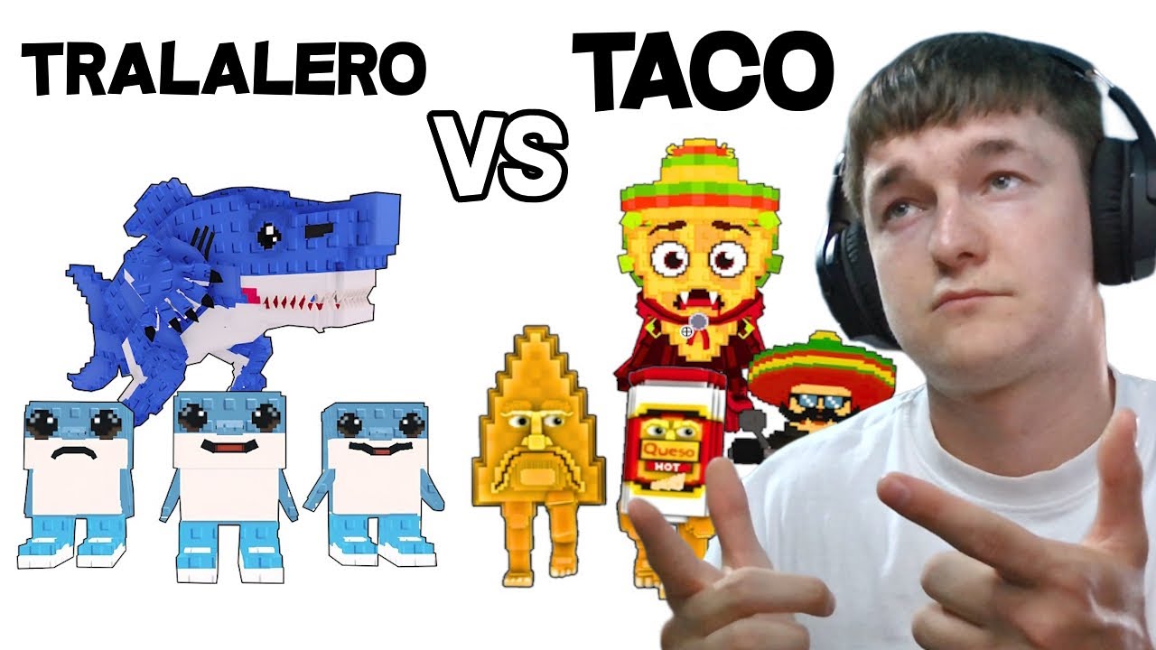 Steal A Brainrot TRALALERO Brainroti VS Brainrotii de TACO...