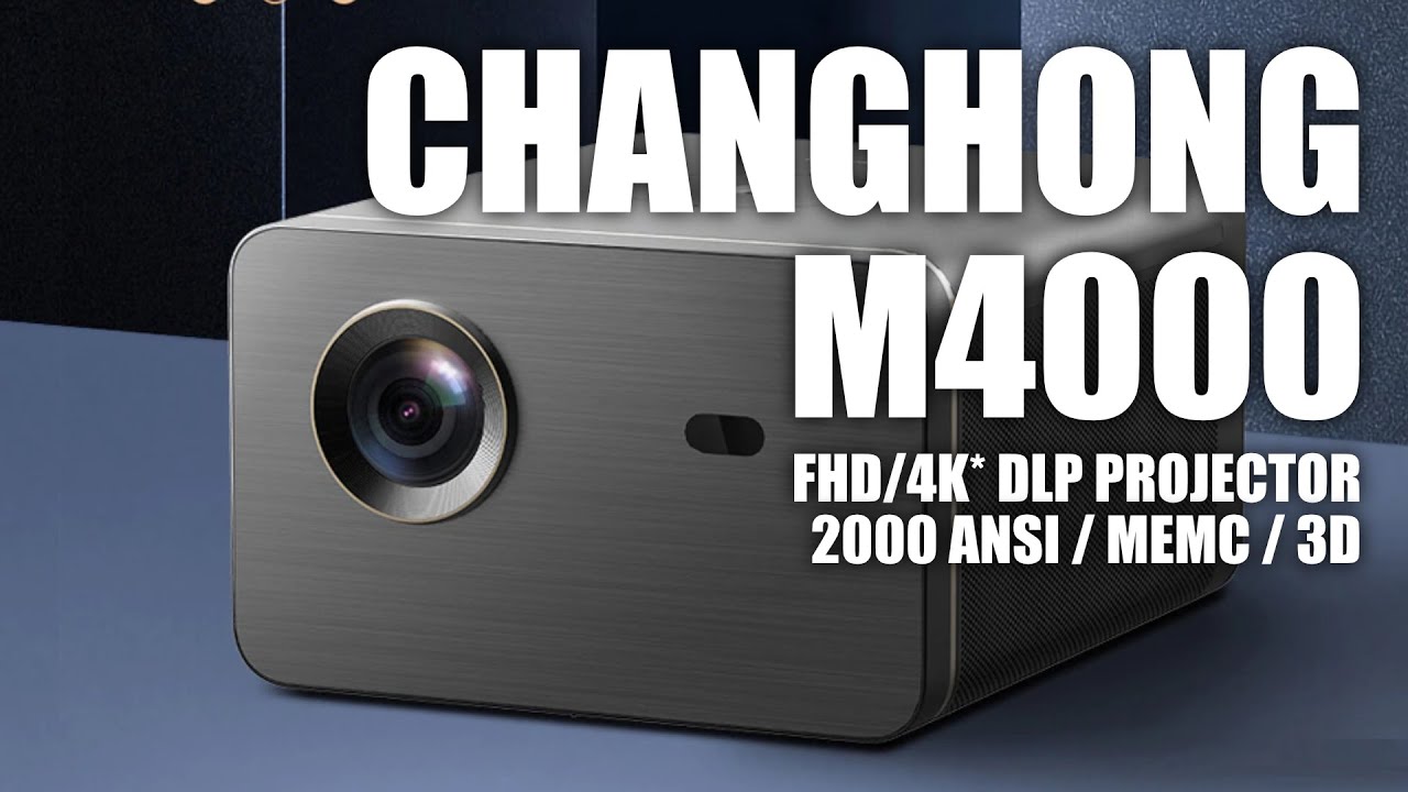 Possibly the best sub $1000 projector? Changhong M4000 DLP Projector Mini Unboxing & Gaming Review
