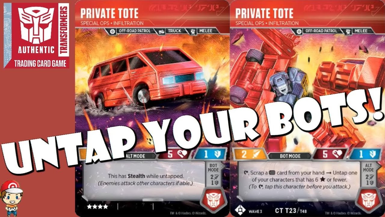 Private Tote Untaps Your Characters in the Transformers TCG!