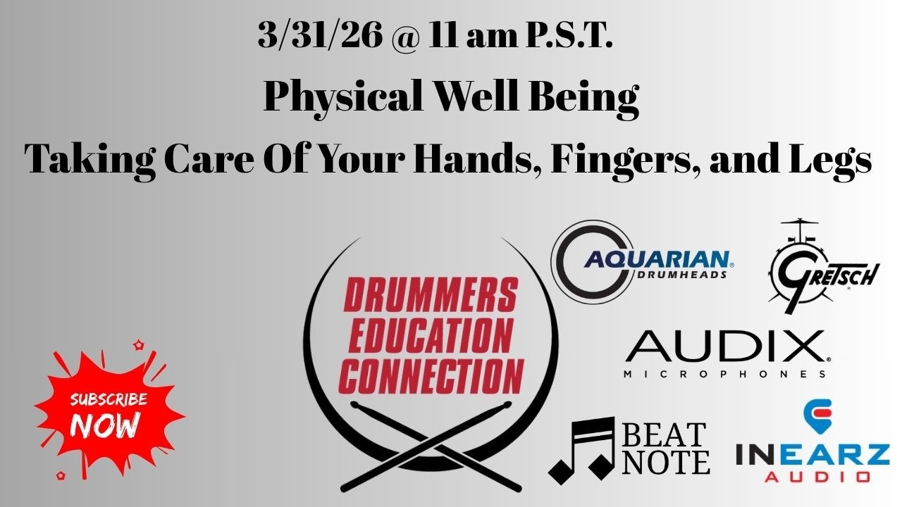 Drummer Health 101: Protecting Your Hands, Fingers & Legs