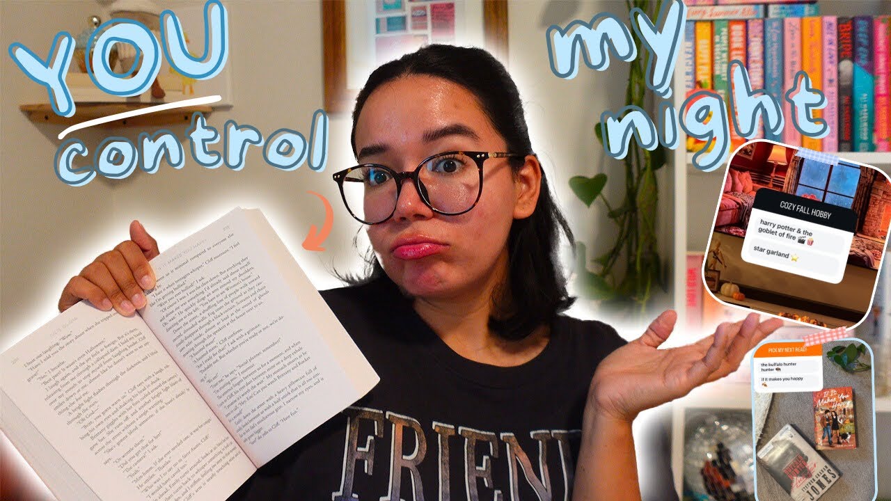 мои подписчики в Bookstagram контролируют мой уютный осенний вечер 🍁🤔🍩