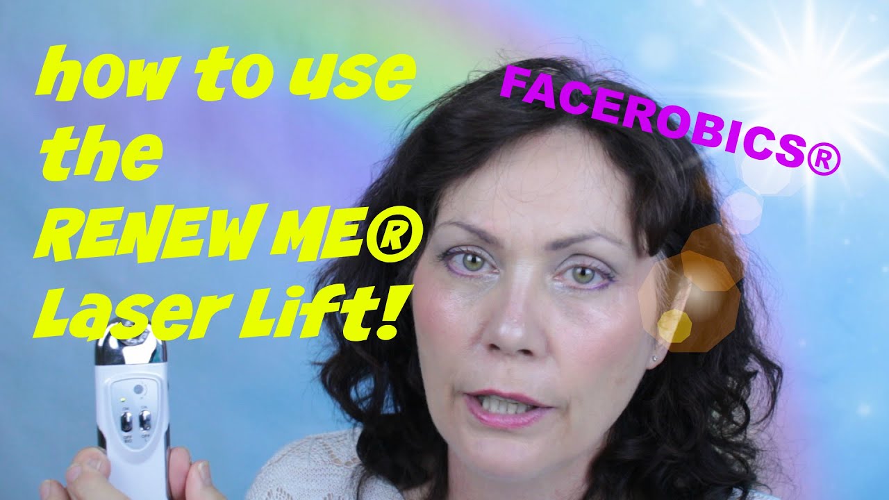 How to Use the RENEW ME&reg; Laser Lift for Wrinkle Smoothing and Skin Toning Device | FACEROBICS