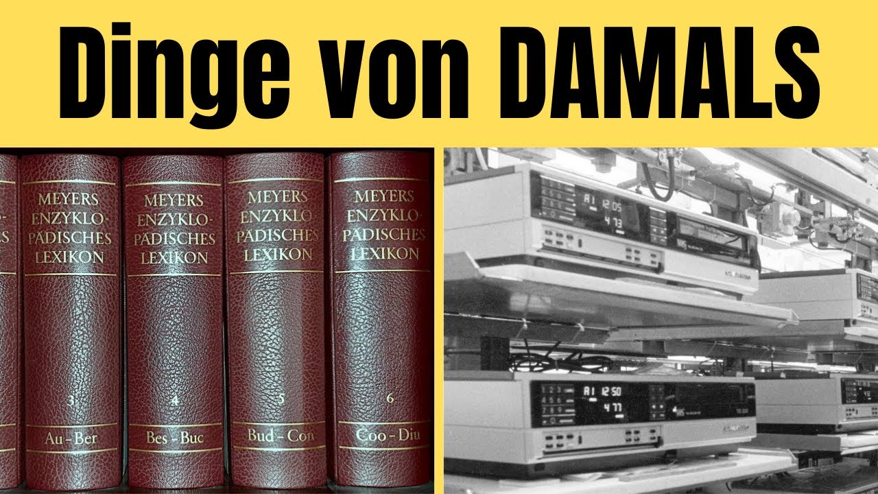 10 Deutsche Dinge, die durch das INTERNET verschwunden sind!