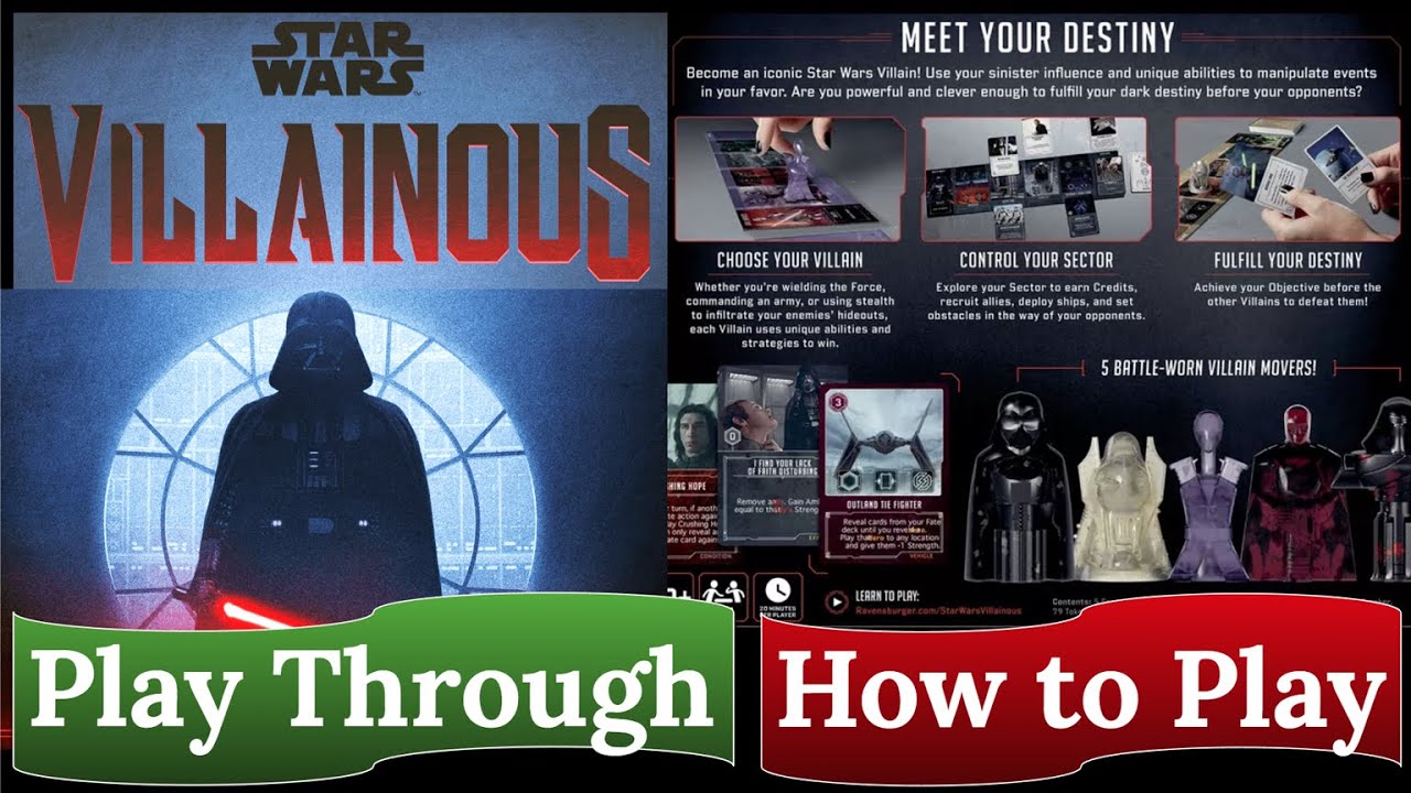 Star Wars Villainous: Power of the Dark Side - How to Play & Play Through