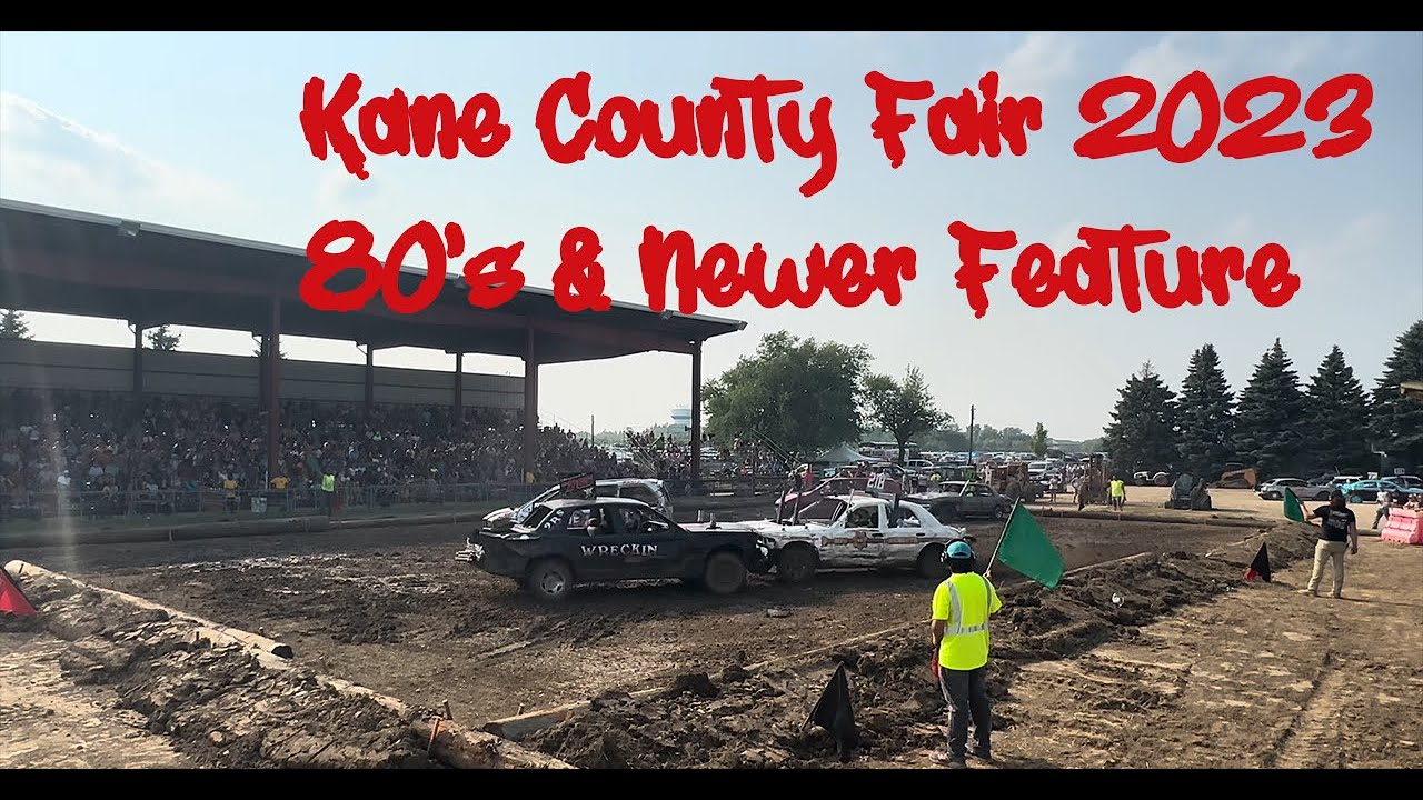 Kane County Fair Demolition Derby 2023 80’s & Newer Feature