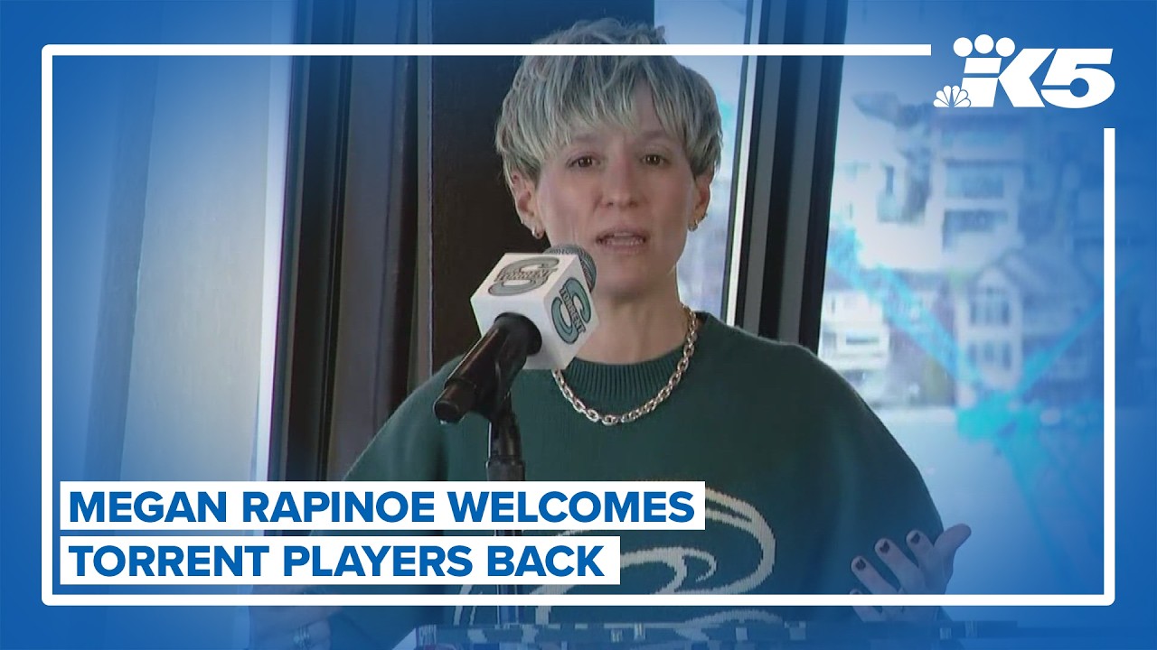 Megan Rapinoe welcomes Torrent's four gold medalists back to Seattle