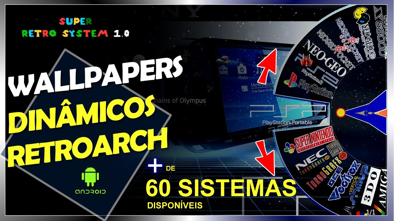 Como usar esse tema com 67 sistemas no Retroarch Android?