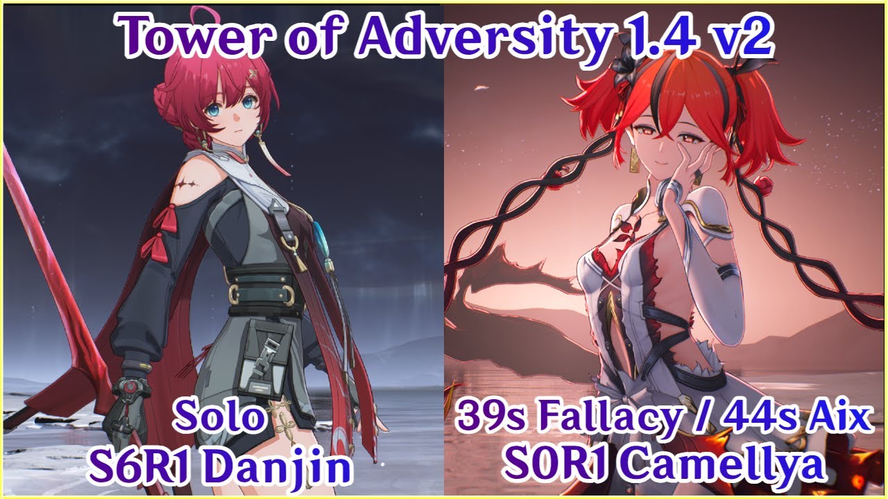 S6R1 Danjin Solo & S0R1 Camellya Hypercarry Gameplay | Tower of Adversity 1.4 v2 | Wuthering Waves