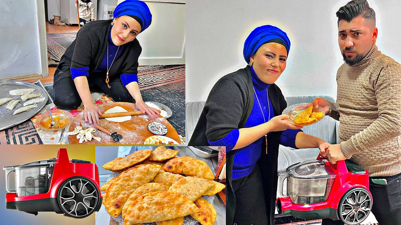 طبخ سمبوسك 🥞رز ولحمة خلال ساعة واحدة فقط ⏳ جبت هدية 🎁 لخملين بس لازم تنفذ التحدي لحتى تاخدها😍