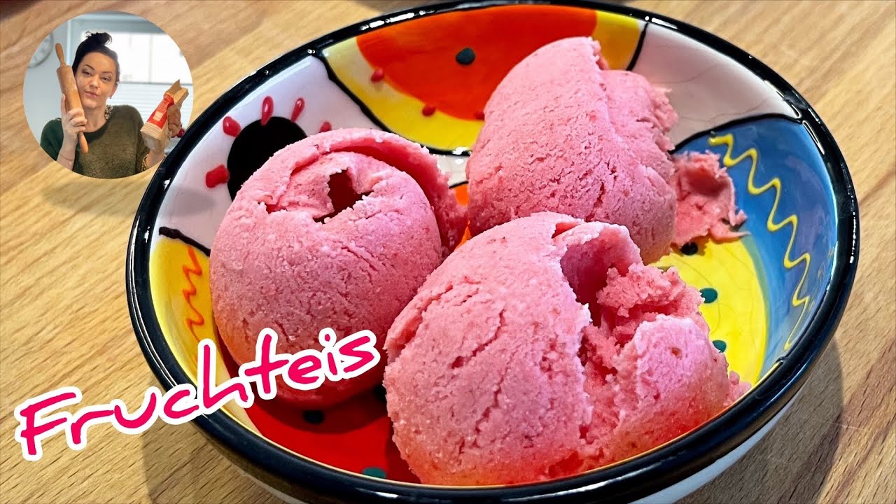 Eiscreme Rezept / Fruchteis Rezept / Johannisbeereis selber machen