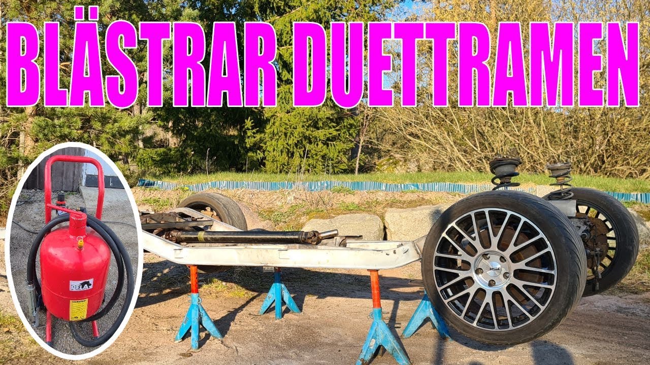 Volvo Duett Blästring av ram med Bläster från Verktygsboden