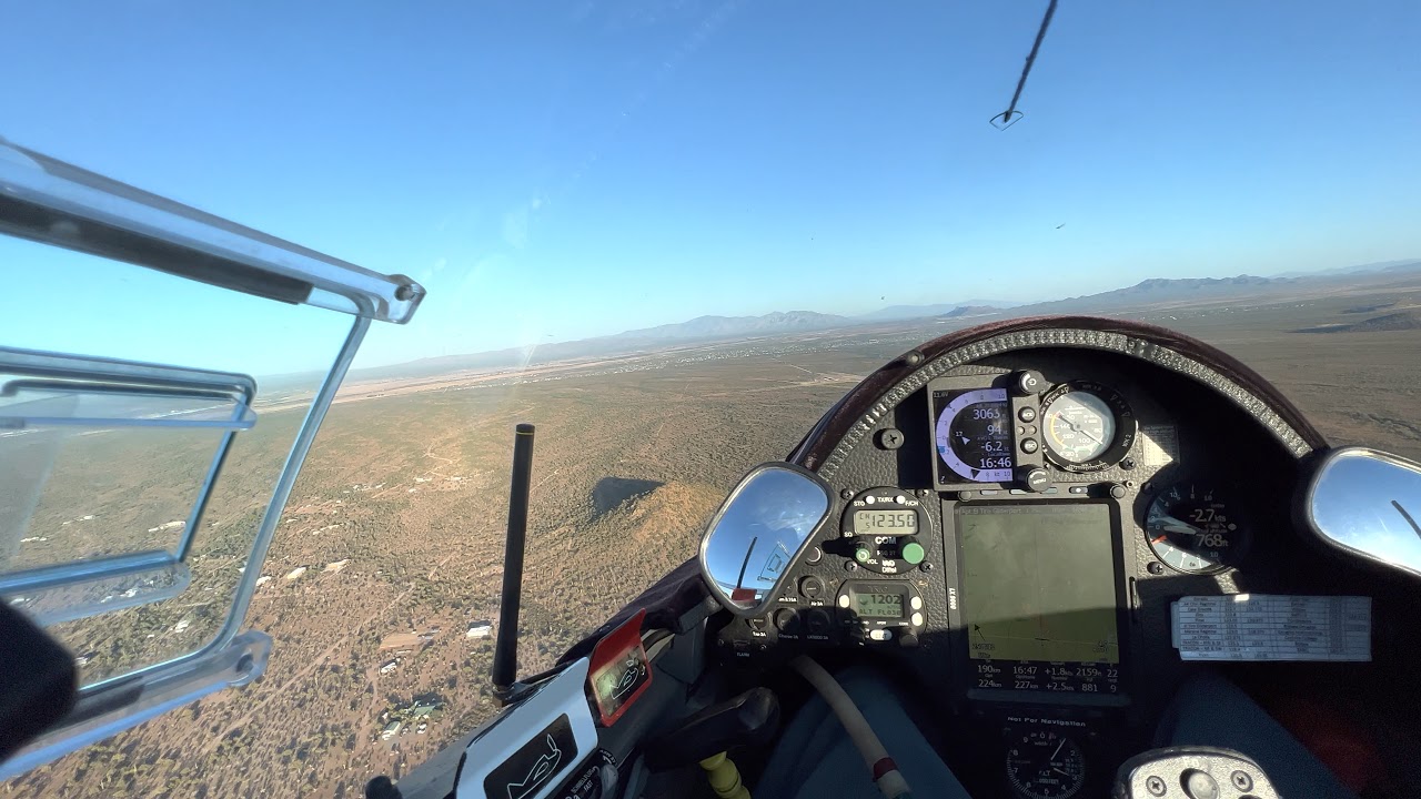 Final glide to El Tiro via Ragged top