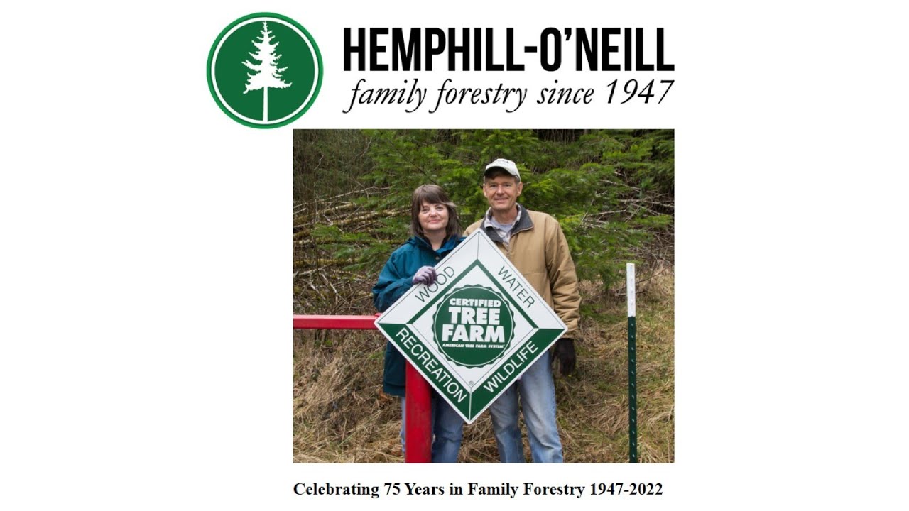 Hemphill O'Neill Company named Lewis County Tree Farmers of the Year for 2022