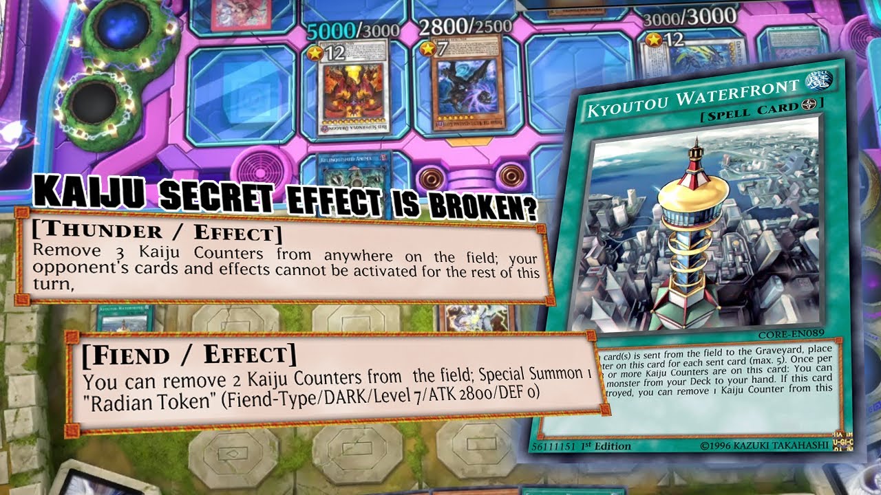 Most Fun going 2nd deck is here! the actual Kaiju OTK deck! Yugioh Master Duel