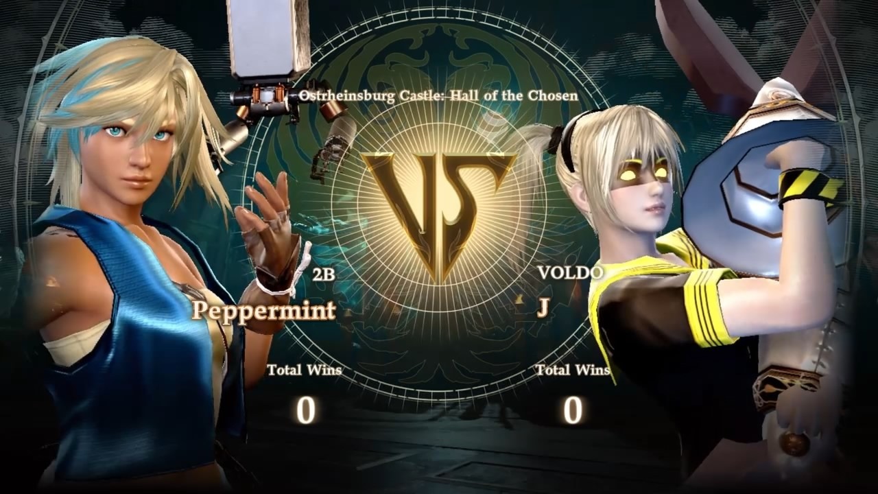 Peppermint vs Serial Designation J (Soulcalibur VI Custom Character Battle)