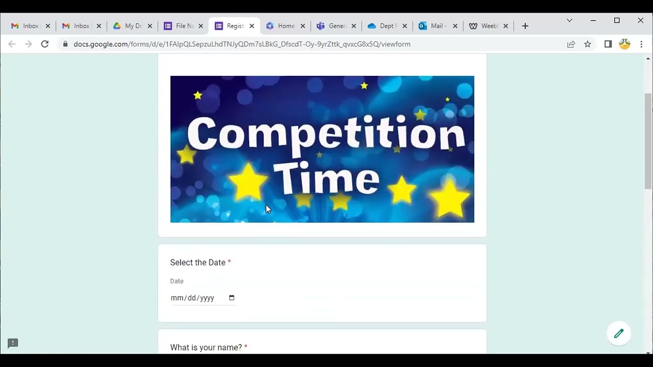 Creating a Google Form for your IT SBA