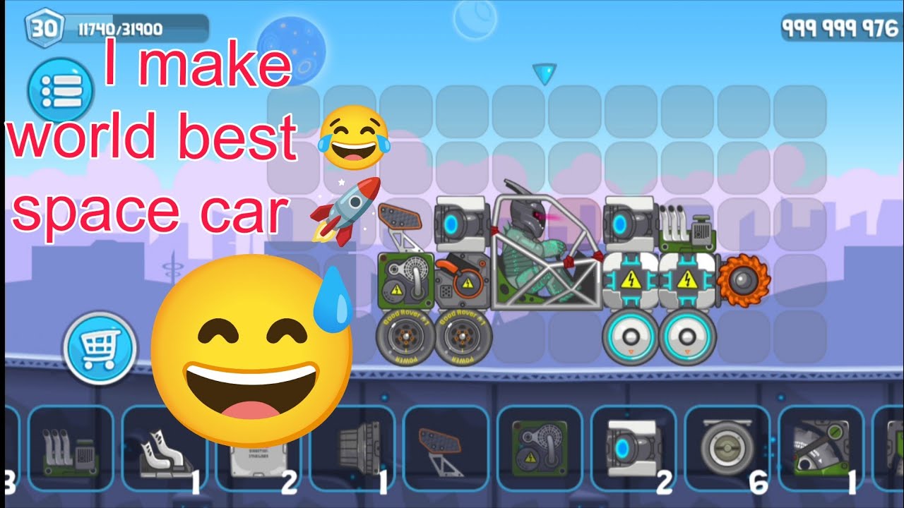 I make world best space 🚀 car Rovercraft game 🎯 gameplay 🔥 [1080P 60FPS]