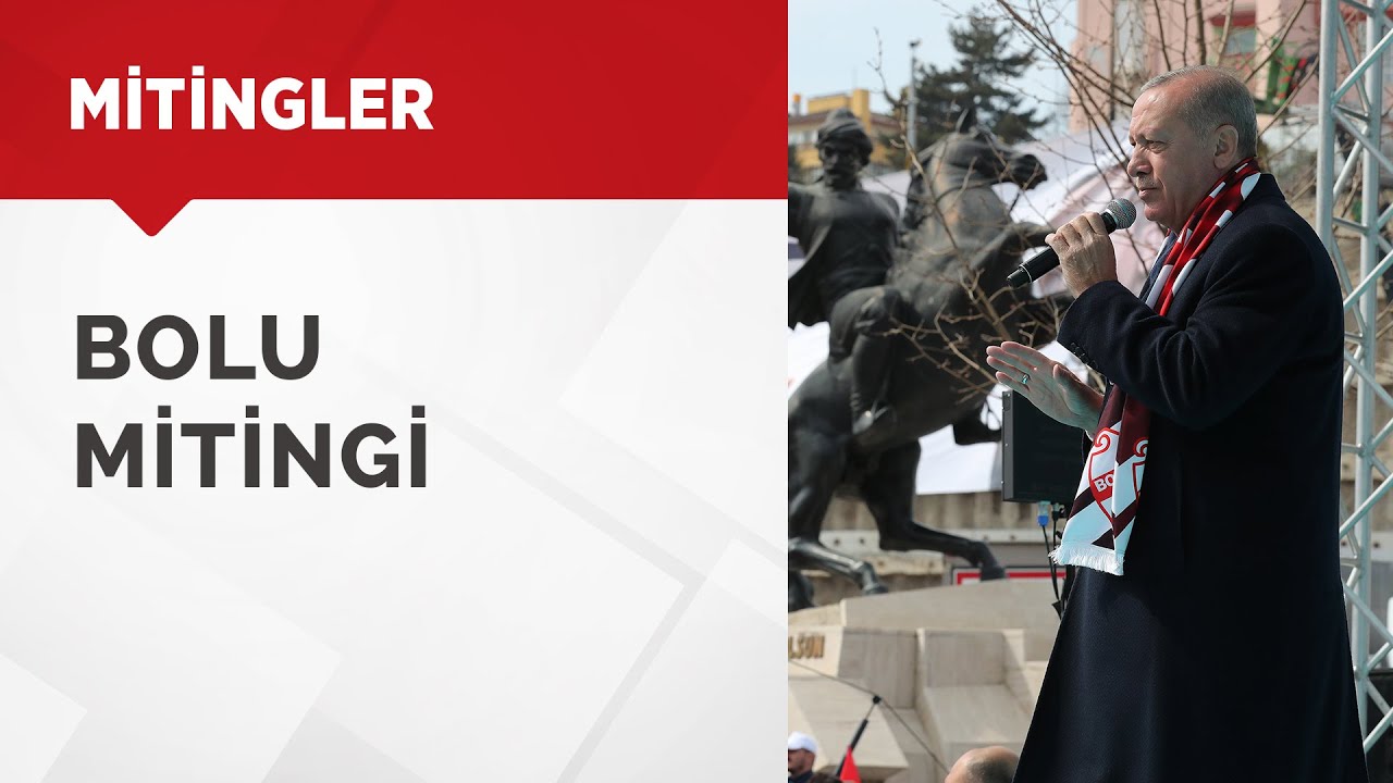 Cumhurbaşkanımız Erdoğan, Bolu Mitingi'nde konuştu